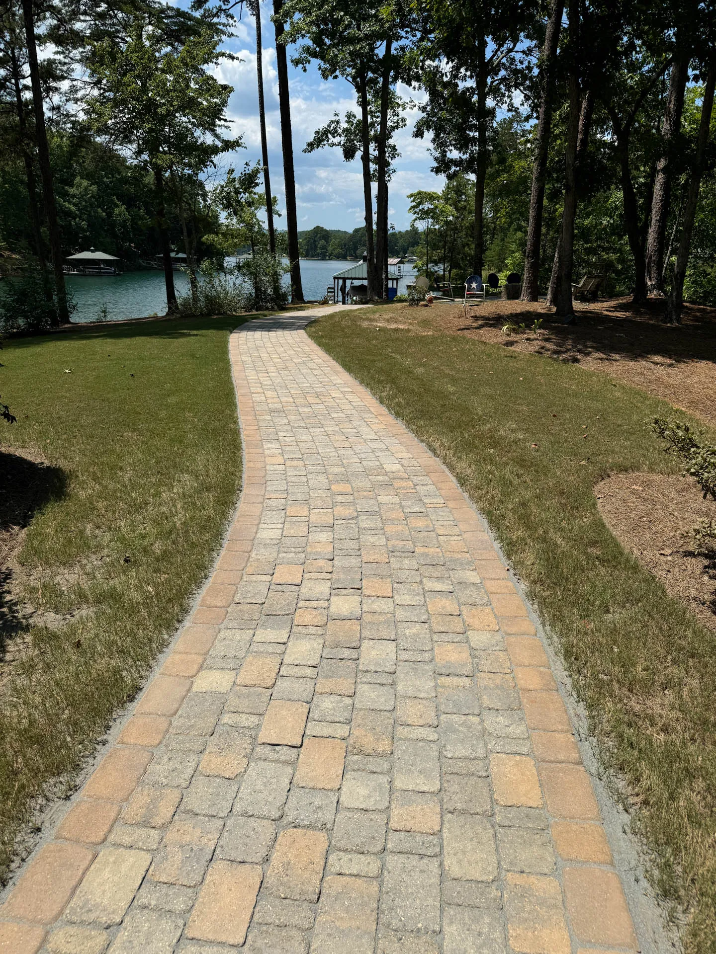 Curved Paver Walkway
