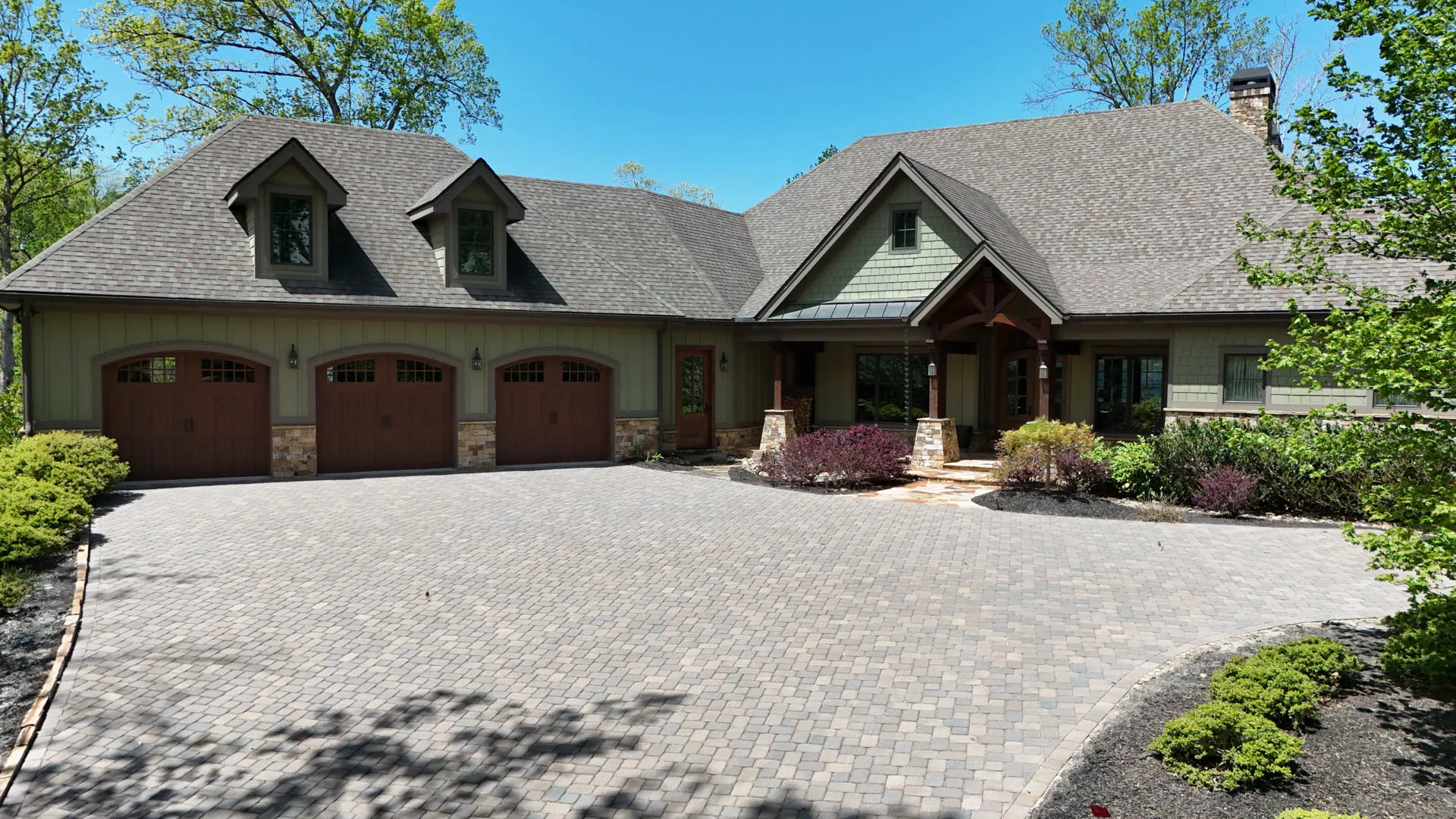 Modern Paver Driveway