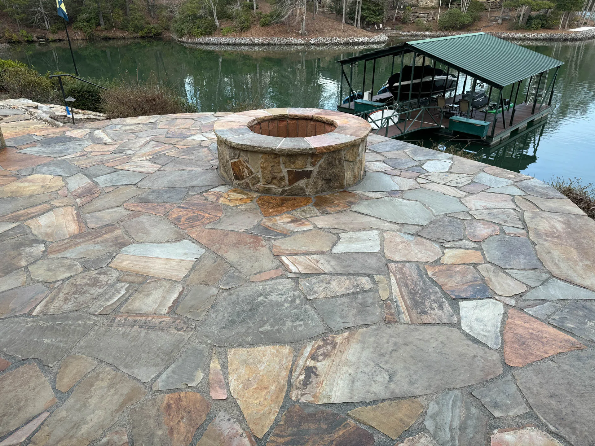 Outdoor Fireplace Installation