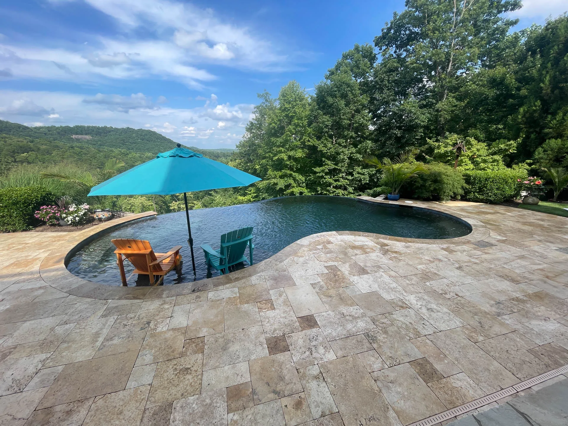 Mountain Park Travertine Deck