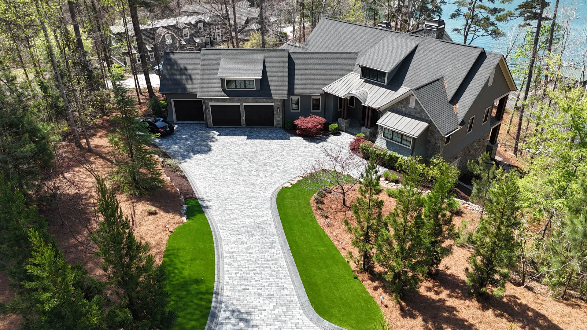 Modern Paver Driveway