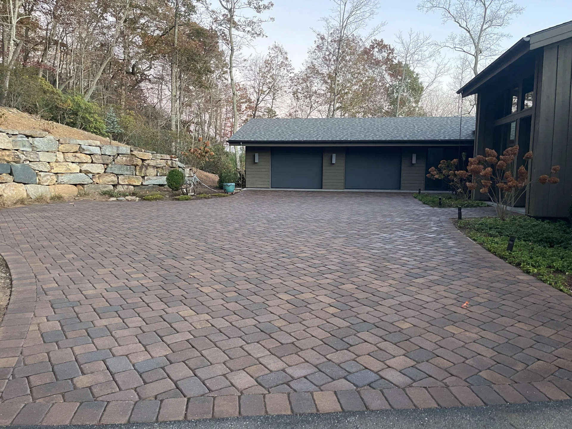 Curved Paver Driveway