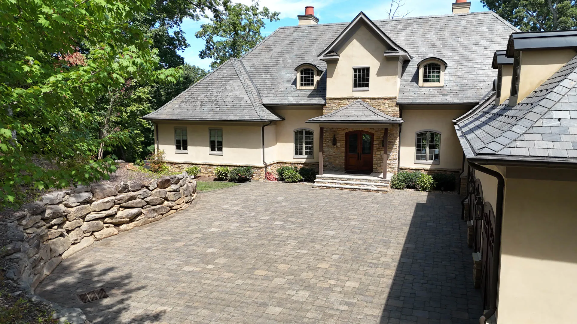 Modern Paver Driveway
