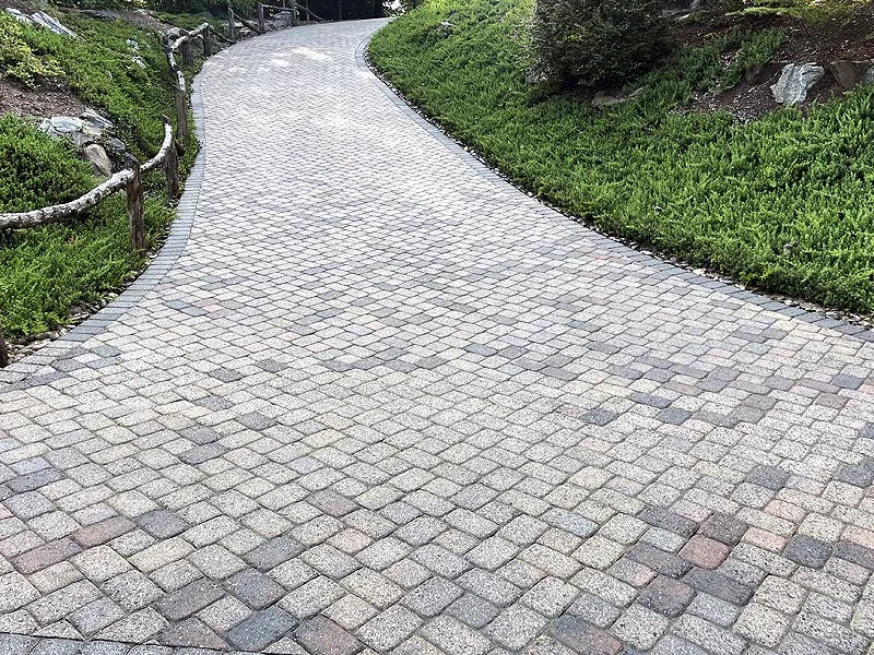 After paver sealing - restored color and protection